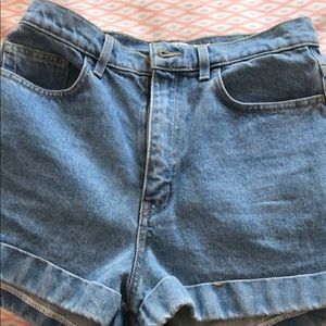 American apparel high waisted shorts